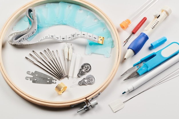 Kit broderie cu aţă și ac